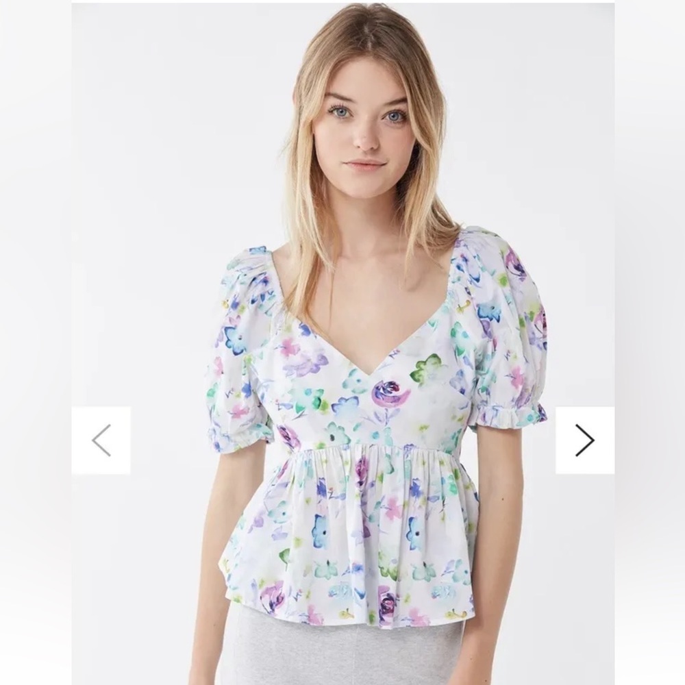 Urban outfitters floral blouse
